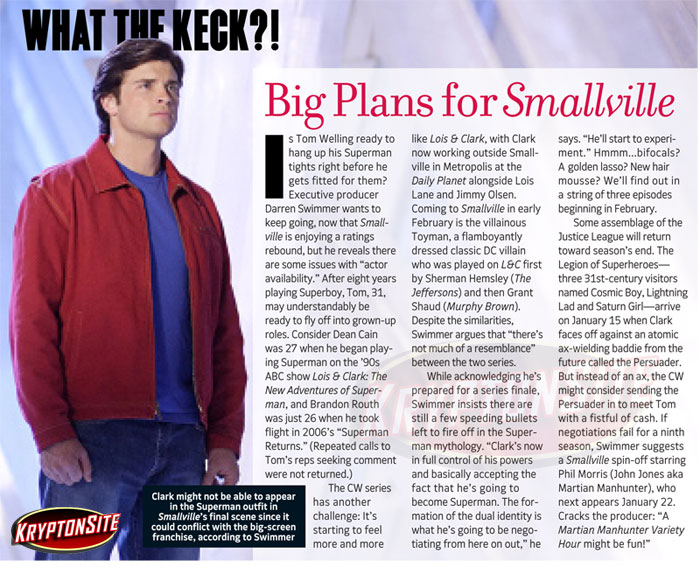 tv guide smallville december 2008